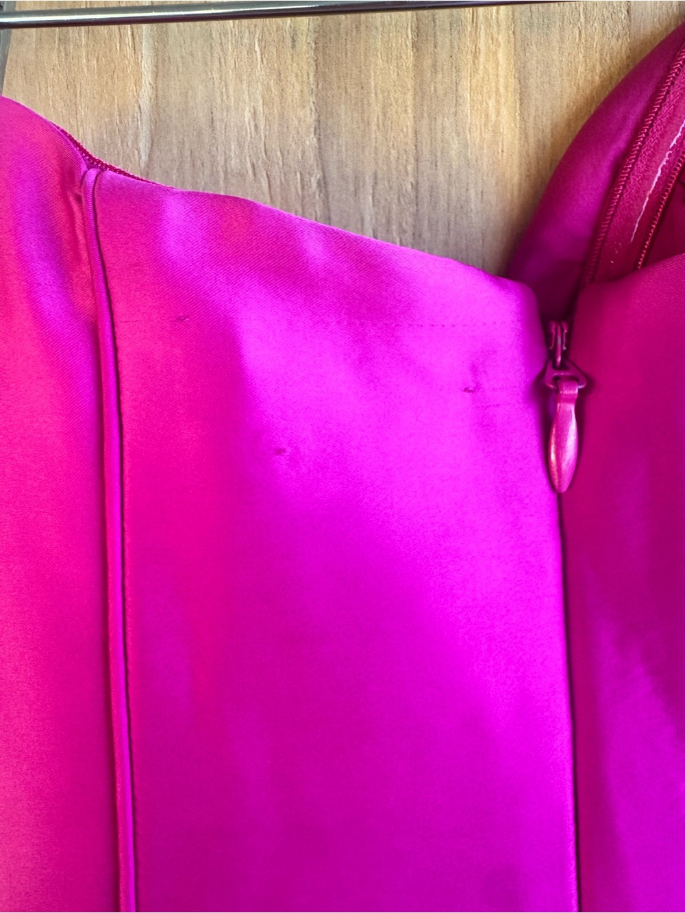 NICHOLAS Hot Pink Satin Strapless Mini Dress NWT US 2 - Picture 8 of 8